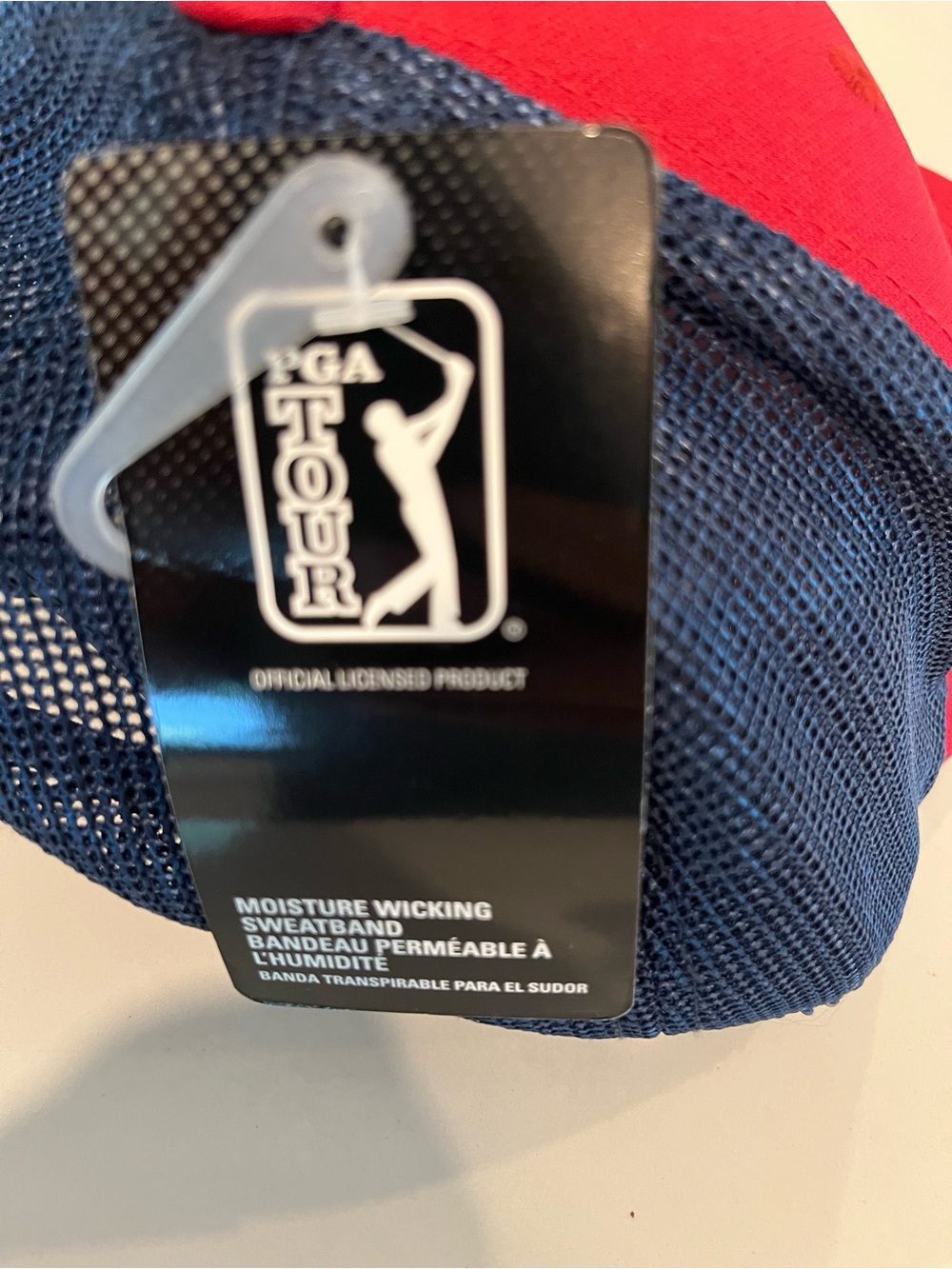 PGA Tour Men’s Red and Navy Mesh Trucker Cap NWT ⛳️ - Picture 6 of 8